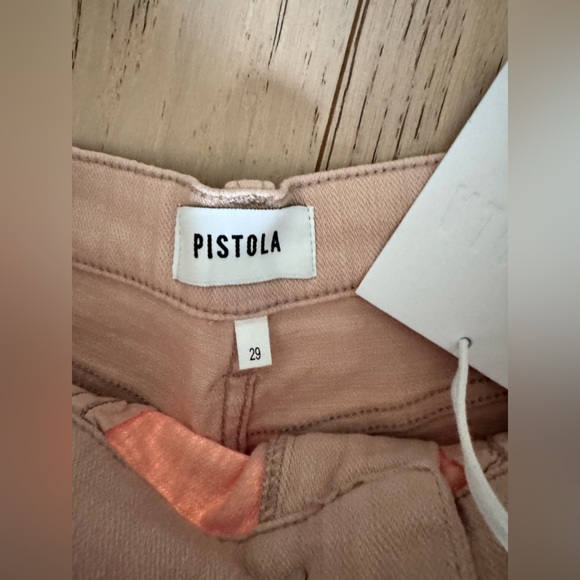 New Pistola Frayed Hem Shorts in Rose Whisper - Picture 4 of 7